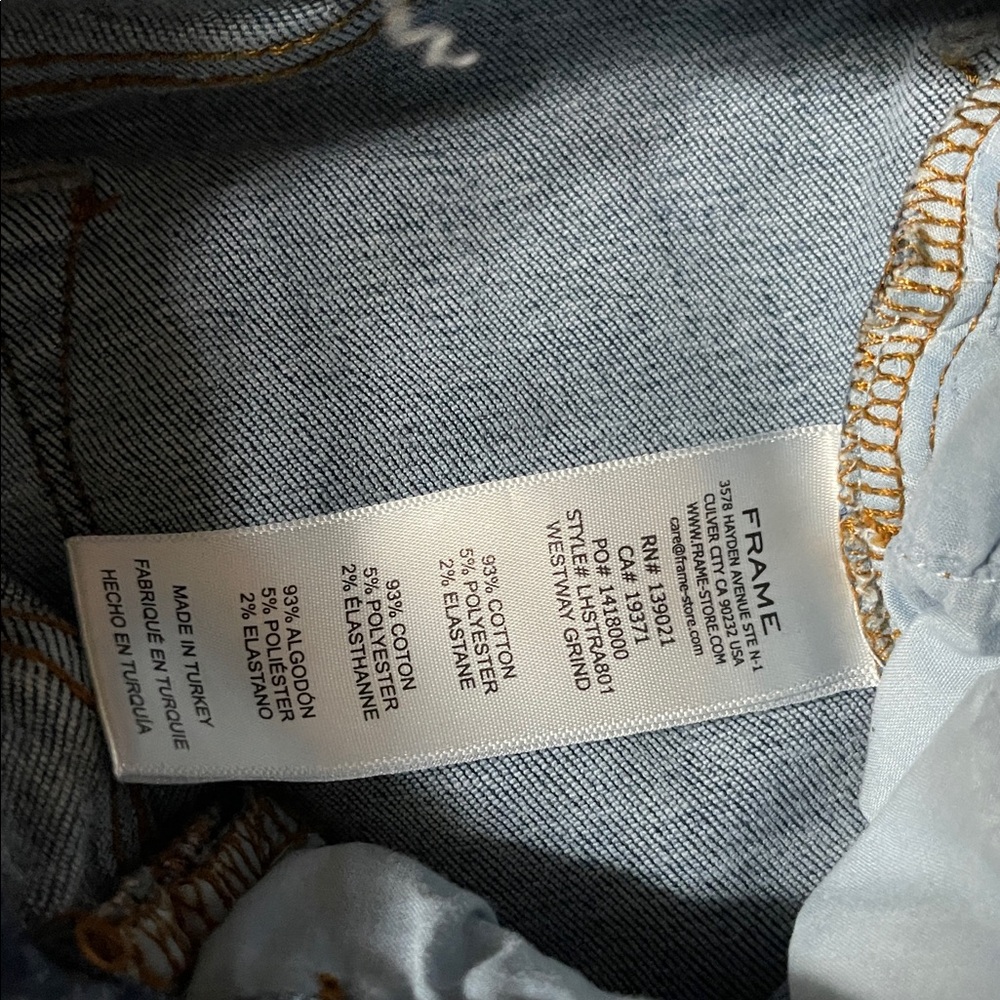 FRAME Le High Straight Jean | Size 26 - Picture 6 of 9